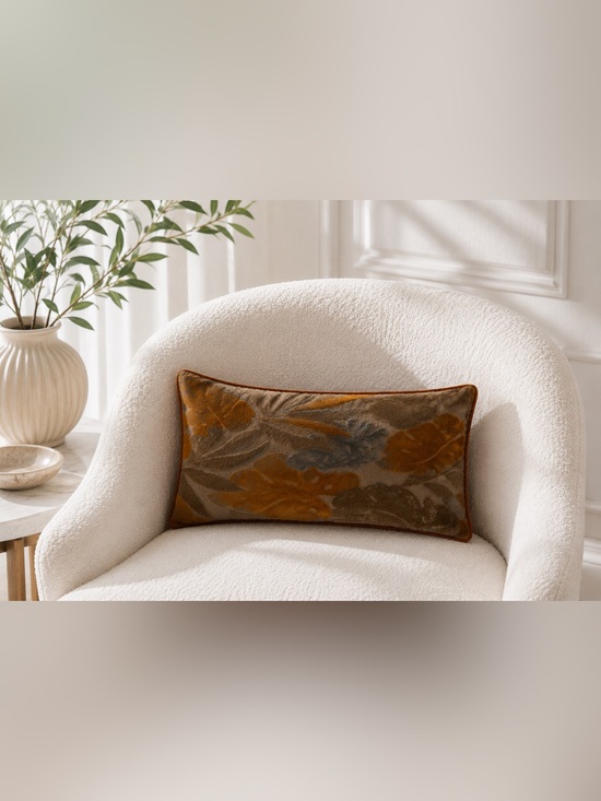 Yangest Other - Yangest Leaves Throw Pillow in Velvet
